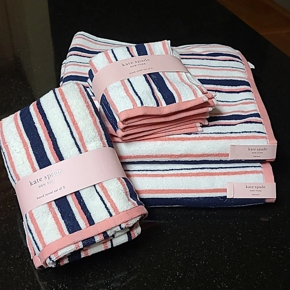 Kate Spade Stripes Bath Towel Set